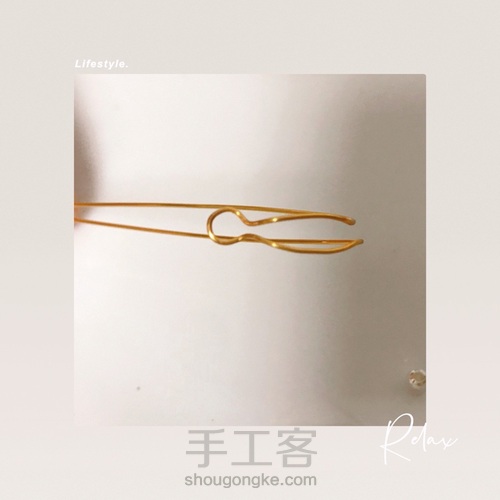 平安扣绕线编织,精致好看又酷 第2步