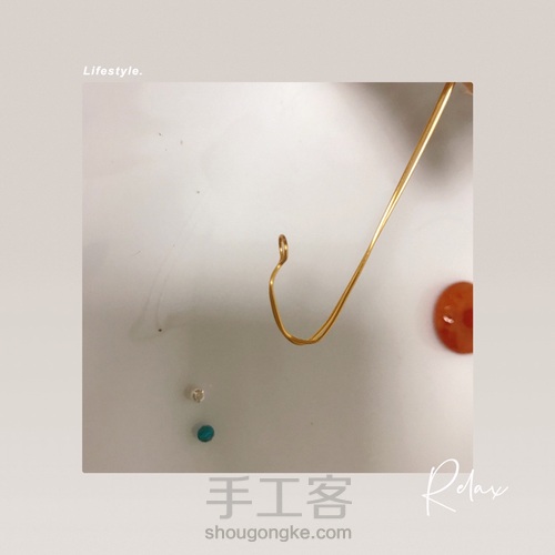 平安扣绕线编织,精致好看又酷 第3步