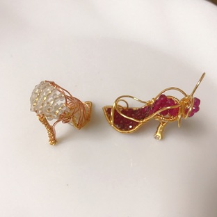 绕线水晶高跟鞋👠迷你高跟鞋