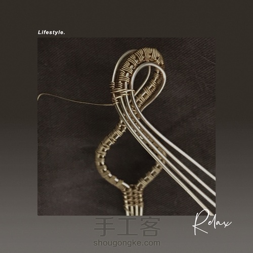 平安扣绕线改造，半重工欧美风 第10步