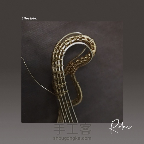 平安扣绕线改造，半重工欧美风 第12步