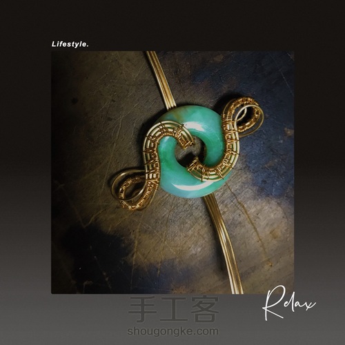 平安扣绕线改造，半重工欧美风 第17步