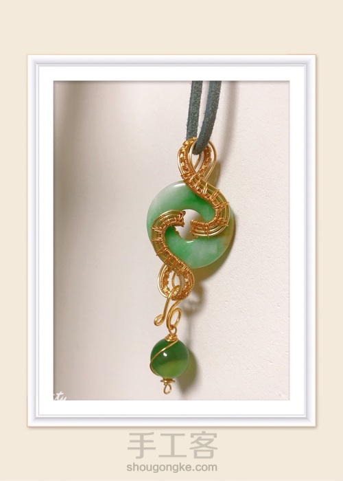 平安扣绕线改造,半重工欧美风 第21步