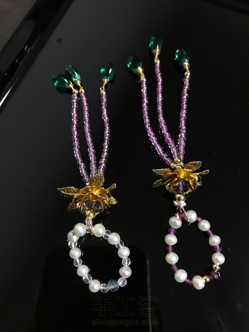 琉璃流苏配绕线水滴佛像小手持设计 第5步