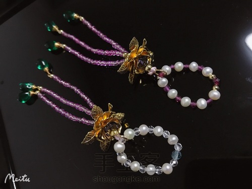 琉璃流苏配绕线水滴佛像小手持设计 第7步