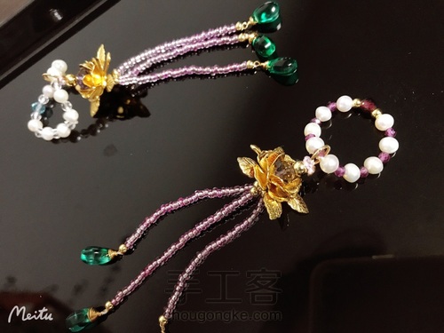 琉璃流苏配绕线水滴佛像小手持设计 第10步