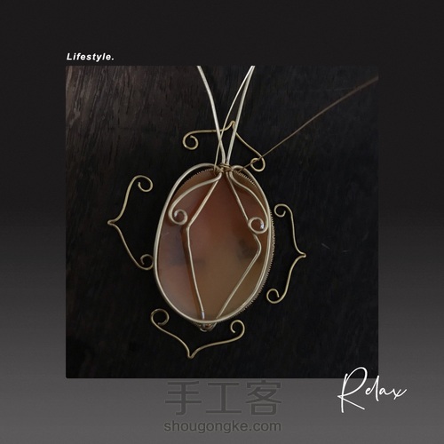 意大利贝雕卡梅奥绕线吊坠设计2 第12步