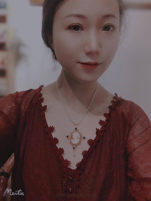 意大利贝雕卡梅奥绕线吊坠设计2 第28步