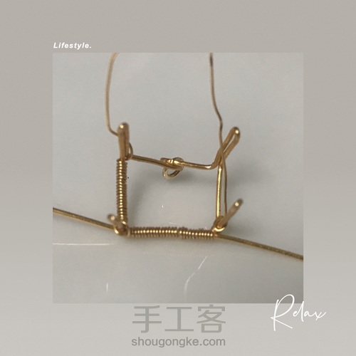 夹镶碧玺方形切面珠吊大溪地巴洛克珍珠 第6步