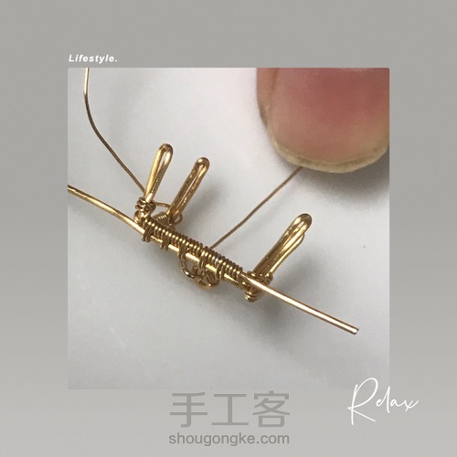 夹镶碧玺方形切面珠吊大溪地巴洛克珍珠 第9步