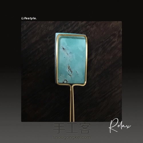 初体验:网包绿松石绕珍珠绕线 第3步