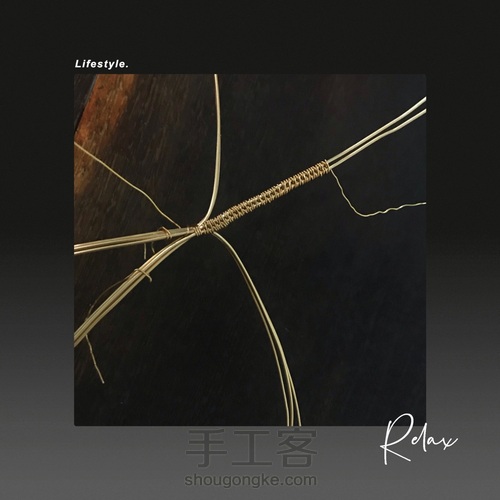 厚料金珀绕线吊坠简约大气 第11步