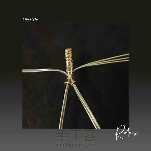 厚料金珀绕线吊坠简约大气 第14步