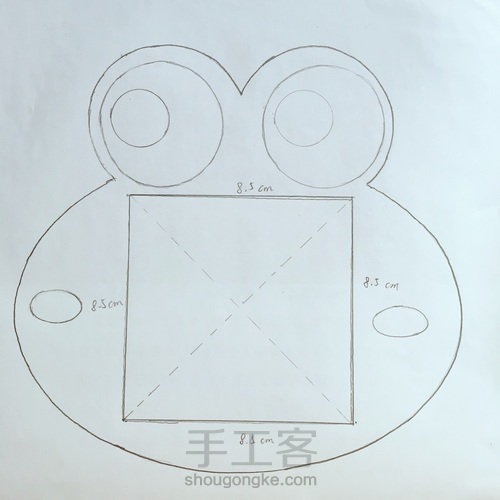 不织布青蛙开关贴 第1步