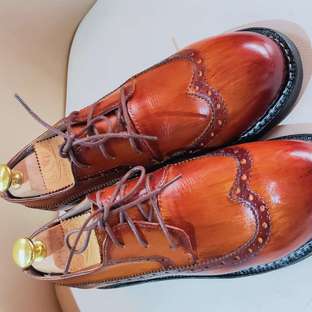 固特异工艺——布洛克英伦风女士小皮鞋