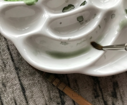 超详细水彩教程-马蹄莲 第2步