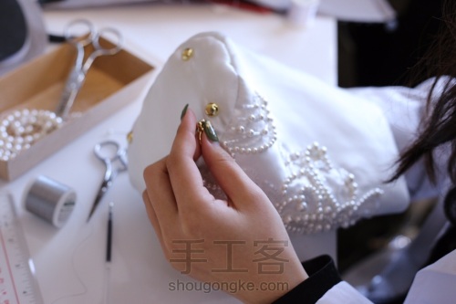 KIMI KOTO法式刺绣——珍珠包包 第5步
