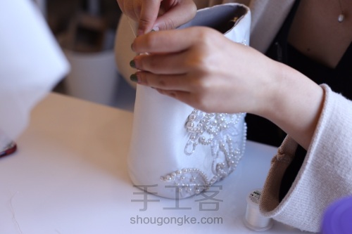 KIMI KOTO法式刺绣——珍珠包包 第7步