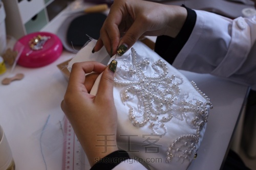 KIMI KOTO法式刺绣——珍珠包包 第8步