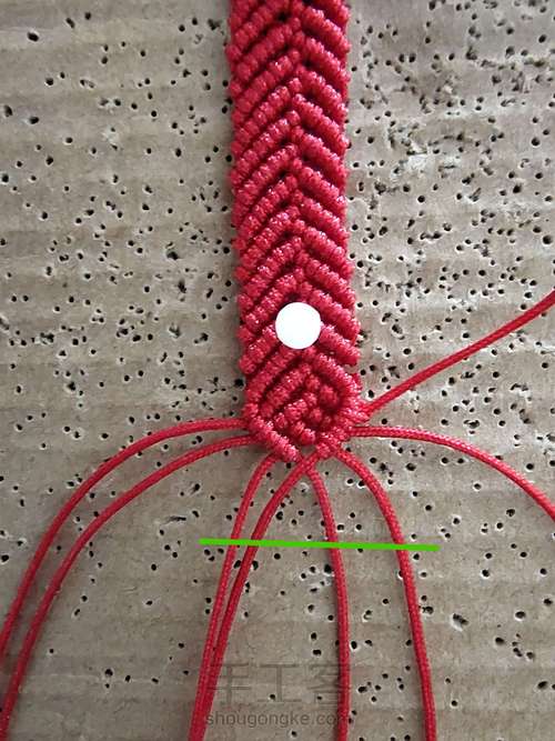 简约宽手绳 第12步