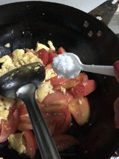 番茄炒蛋教你如何做出酒店厨师做出来的味道 第14步