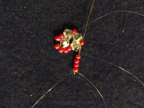 串珠耳环 第5步