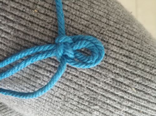 手工编织棉绳包包 第8步