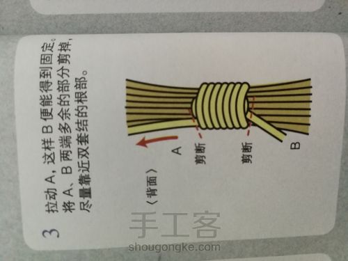 （伊梦手工）编绳的几个常用基础结 第14步