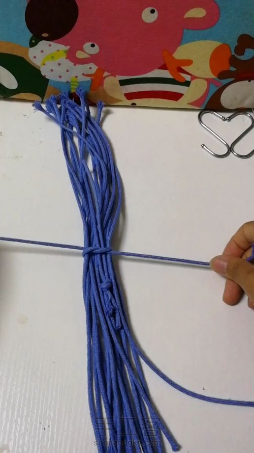 编织抽绳小包教程 第40步