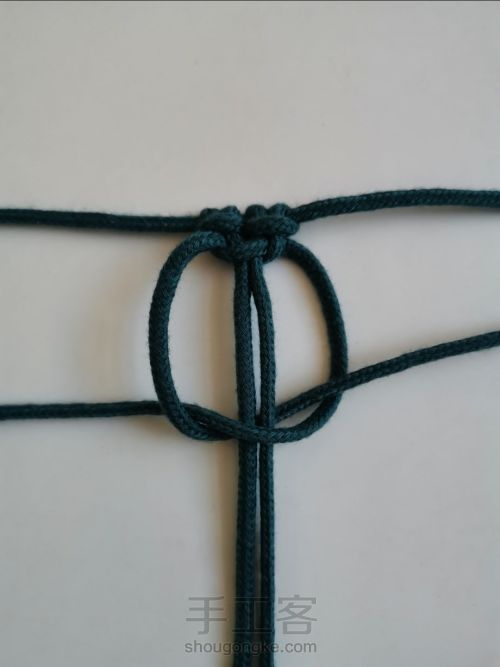 【云鹿】流苏手拿包 结绳艺术 小蜗牛编织社 原创设计编绳包包 第7步
