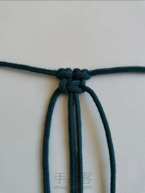 【云鹿】流苏手拿包 结绳艺术 小蜗牛编织社 原创设计编绳包包 第8步
