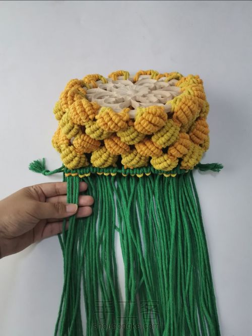 结绳编织菠萝包包 第27步