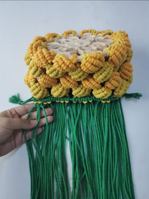 结绳编织菠萝包包 第28步