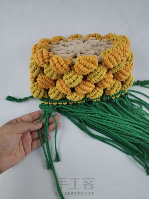 结绳编织菠萝包包 第34步