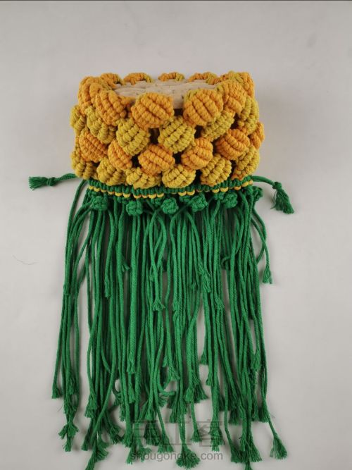 结绳编织菠萝包包 第35步