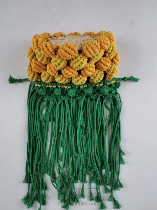 结绳编织菠萝包包 第36步