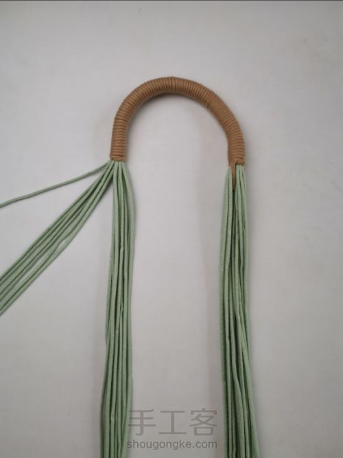 结绳艺术 手工编织手提袋 第11步
