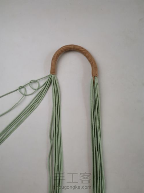 结绳艺术 手工编织手提袋 第12步