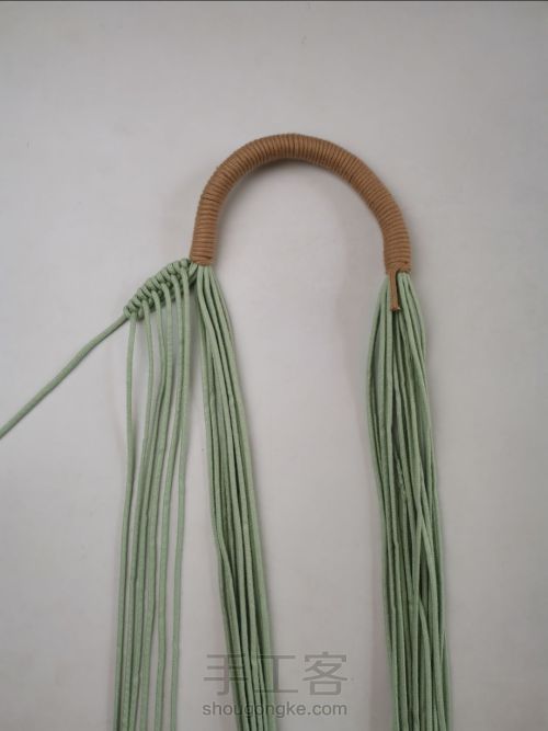 结绳艺术 手工编织手提袋 第15步