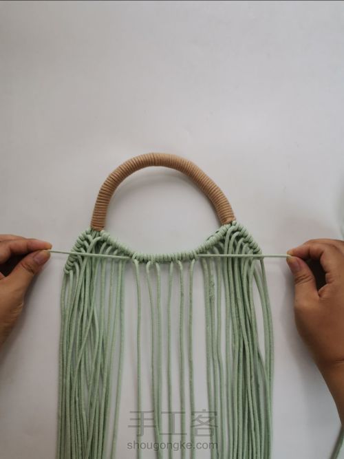 结绳艺术 手工编织手提袋 第30步