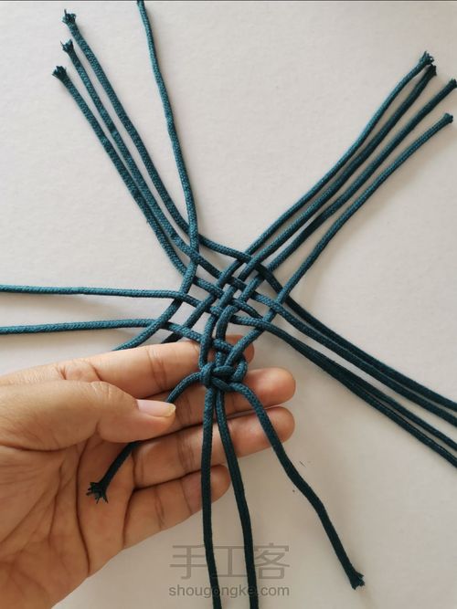 四款小星星 结绳教程合集 第14步