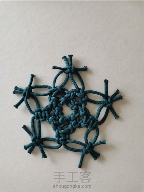 四款小星星 结绳教程合集 第33步