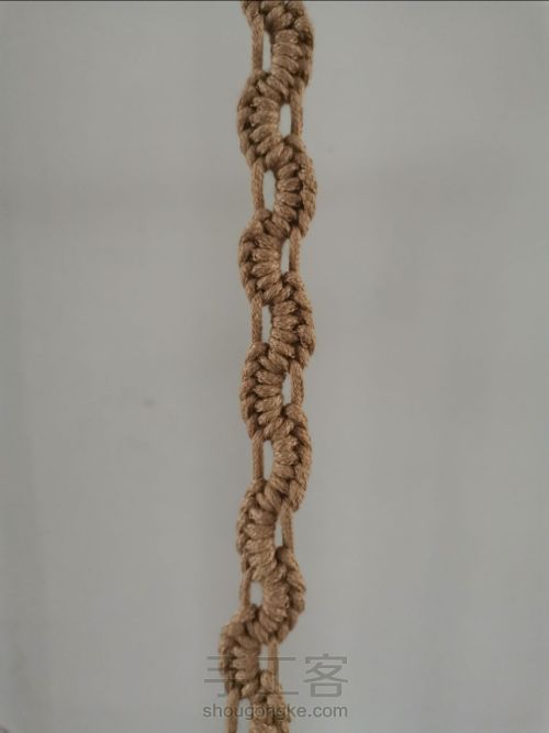 【原创】手工编绳包包斜挎背带 macrame 结绳包带 第1步