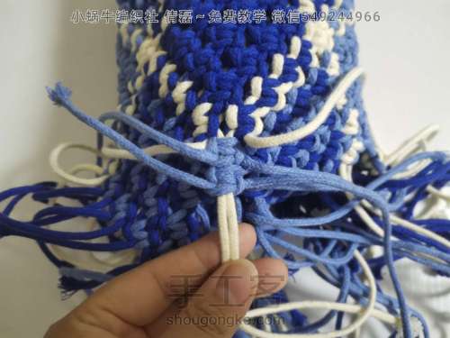 【原创】手工结绳编织包包 手提袋 小蜗牛编织社 倩磊 第25步