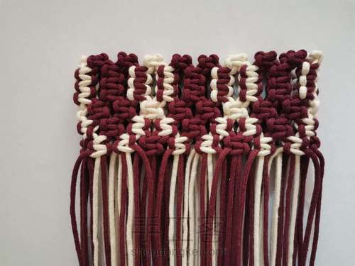 【原创】红酒探戈格纹手编包 小蜗牛编织社 第28步