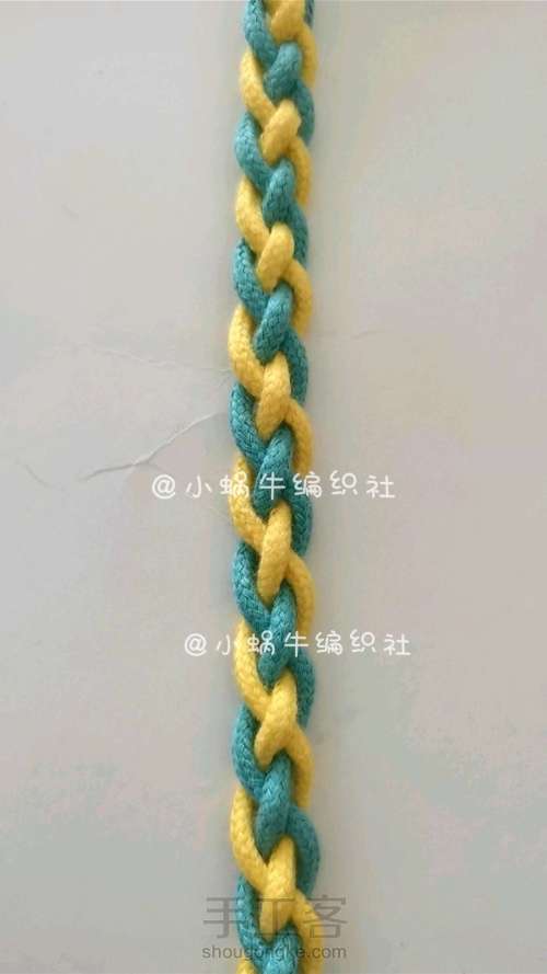 一些简单漂亮的绳结带子 第12步