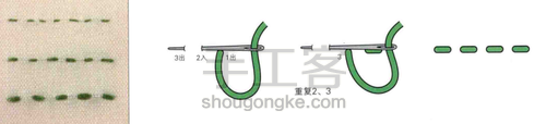 欧式刺绣常用针法图解教程新手入门针法 第4步