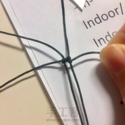 编一颗漂亮的小星星五角星(^з^)-☆消灭线头 第5步