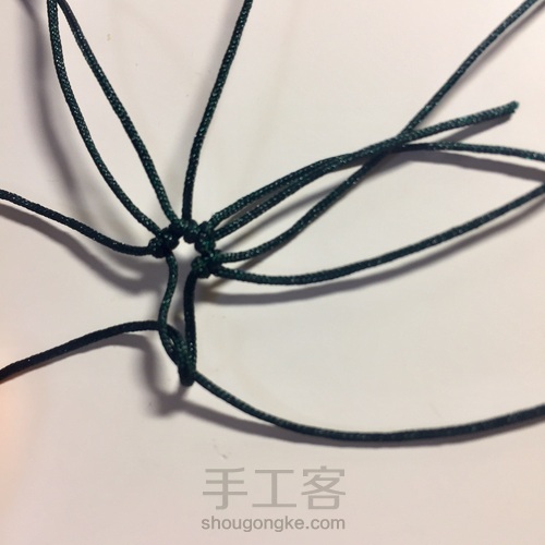 编一颗漂亮的小星星五角星(^з^)-☆消灭线头 第9步