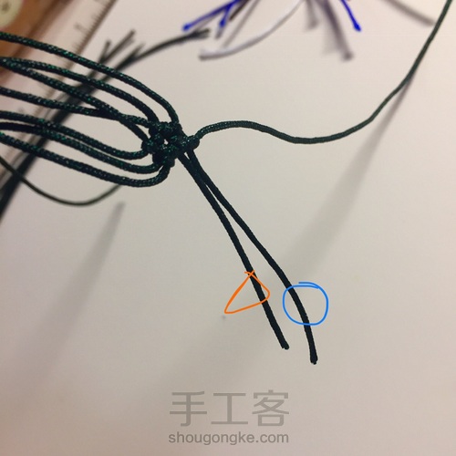 编一颗漂亮的小星星五角星(^з^)-☆消灭线头 第12步